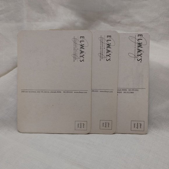 Elway's Colorado Steakhouse Post Cards One Autographed by Elway - Picture 2 of 4